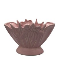 Vintage Camark Pottery Pink Iris Planter Vase USA #809 - $18.66