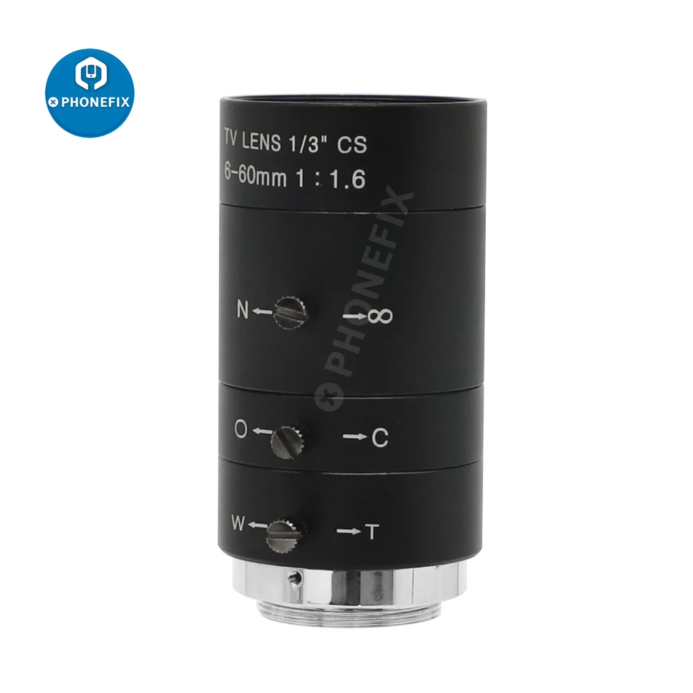 6-60mm 1/3&quot; CS Mount Lens CCTV Lens IR F1.6 Manual Zoom Manual Iris for ... - $5,244.24 MXN