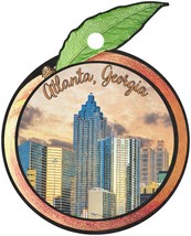 Atlanta Georgia Peach Skyline Christmas Tree Ornament - €9,49 EUR