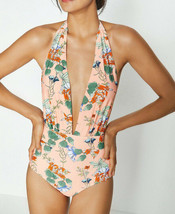COAST Floral Print Halter Neck Swimsuit BNWT - $49.49