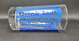 Vintage CENEX Farm Store Drink Milk The Udder Cola Advertising Tumbler Glass Cup - £15.63 GBP