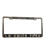 Vintage 1980s FORD Dealer Metal License Plate Frame Car L.B. SMITH Lemoy... - $45.12 CAD