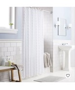 Dyed Clipped Diamond Shower Curtain White Threshold 72&quot; X 72&quot;  - $24.99