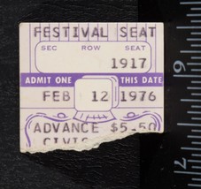 Vintage Foghat Rory Gallagher Ticket Stub Feb 12 1976 Pittsburgh Civic A... - $34.64