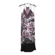 GUESS Womens Purple Black Gray Spaghetti Adjustable Strap Midi Dress Size XS - £15.65 GBP