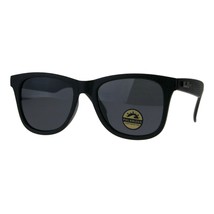 Polarized Lens Kush Sunglasses Textured Matte Black Classic Square Frame - £20.19 GBP