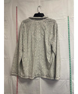 MSRP $60 Charter Club Fleece Grey Button Up Pajama Top Size XL - €16,33 EUR