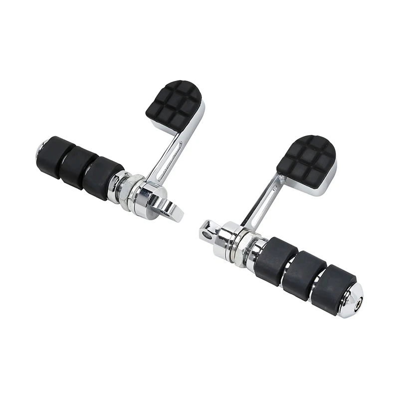 Motorcycle Vition Chrome Stirrup Heel Foot Rest Pegs  Harley ter XL 883 1200 Sof - £270.58 GBP