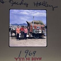 35mm Slide Western Texas  1969 Old Man With Horse Drawn Carriage Wagon - $9.12 CAD