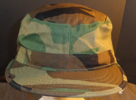 NEW USGI BDU WOODLAND PATROL CAP ARMY USN USAF ISSUE SIZE MEDIUM - £12.90 GBP