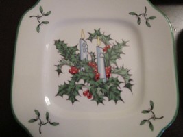 Spode England World Of Christmas 3 Cake Plates 5 1/2&quot; Holiday - £35.61 GBP