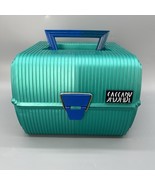 Vtg SASSABY Makeup Case Model 102-23 Large Green Retro 80&#39;s Hard Case US... - $54.31 CAD
