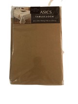 Basics Tablecloth 60” X 84” in Oblong | 100% Polyester | Camel Color NIP - £9.49 GBP
