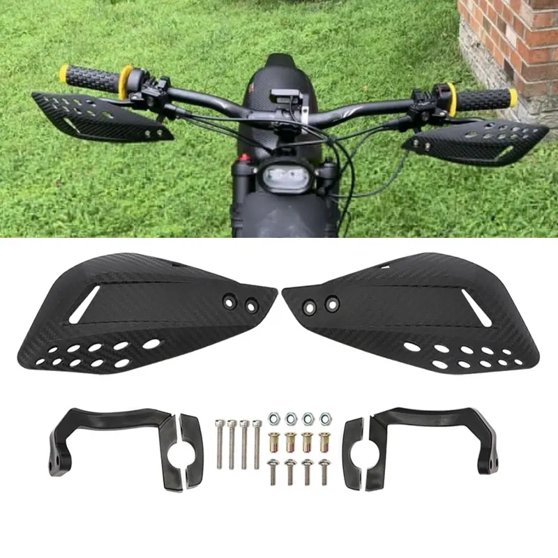 Black ABS Hand Guards Protector  SurRon X Segway X260 Light  Off-Road Motorcycl - £521.53 GBP