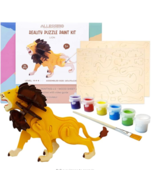 Allessimo 3D Paint Puzzle Reality Wooden (Lion - 34pcs) Model Paint Kit ... - £22.87 GBP