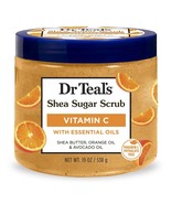 Dr Teal&#39;s Shea Sugar Body Scrub Citrus with Essential Oils Vitamin C 19 oz - $27.66