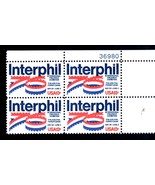 U S Stamps Interphil &#39;76 - Plate Block of 4 13¢ - £2.20 GBP