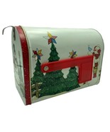 Vintage Metal Christmas Mailbox Card Holder Sandi Gore Evans Snowmen 8&quot; ... - $19.86 CAD