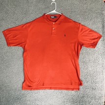 Polo Ralph Lauren Shirt Adult 2XL XXL Red Small Pony Preppy Rugby Casual... - $21.56