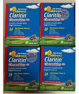 4x Children's Claritin 24 Hour Grape Chewable Tablet, 5 mg, 20 Count 03/... - €8,55 EUR 4x Children's Claritin 24 Hour Grape Chewable Tablet, 5 mg, 20 Count 03/... - €8,55 EUR
