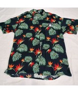 Squish Wear Shirt Mens XXL Fallston Middle Blue Orange Hawaiian Bird Of ... - £13.32 GBP
