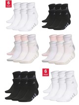 Women adidas Aeroready Quarter Ankle Socks, 6-pair Choice White/Black/Mu... - $22.95