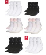 Women adidas Aeroready Quarter Ankle Socks, 6-pair Choice White/Black/Mu... - $31.49 CAD