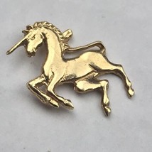 Unicorn Gold Tone Small Vintage Pin - $9.89