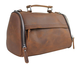 Vagarant Traveler 11 in. Cowhide Leather Mini Duffle Handbag LH13.VB - £113.78 GBP