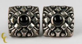 Scott Kay .925 Silver/Onyx Square Ornate Designer Cufflinks - £269.94 GBP