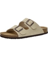 CUSHIONAIRE  Lane Cork footbed Sandal with +Comfort STONE 6M - £37.24 GBP