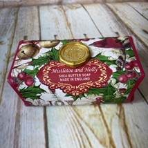 New Michel Design Works Mistletoe And Holly Shea Butter Bar Hand Soap Xmas - $18.99