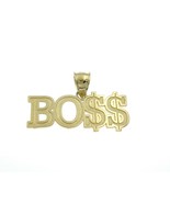10k Yellow Gold Boss Pendant Charm Dollar Sign 4.3g - $319.00