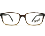 Persol Eyeglasses Frames 3013-V 1026 Brown Rectangular Full Rim 53-17-140 - $83.93