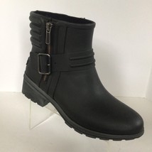 Sperry TOP-SIDER Aerial Beck Rain Moto Black Zip Ankle Boots, STS99938 (Size 7) - £31.93 GBP