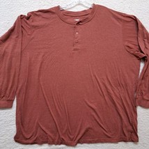 King Size Shirt Mens Long Sleeve Cotton Polyester Shirt~5XL Burnt Orange... - $18.33