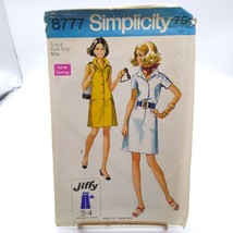 Vintage Sewing PATTERN Simplicity 8777, Jiffy Misses 1970 Simple to Sew ... - $11.65