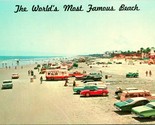 Vtg Cartolina 1960s Cromo - Daytona Spiaggia Florida Fl Auto Su - Unp De... - £5.69 GBP