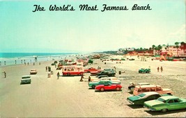 Vtg Cartolina 1960s Cromo - Daytona Spiaggia Florida Fl Auto Su - Unp Dexter - £5.69 GBP