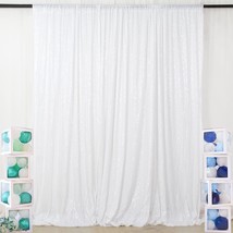 6Ftx8Ft-White-Sequin Backdrop-Curtain-Sequin Photography Backdrop Shimmer Sequin - £48.75 GBP