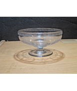 Beautifully Etched Depression Glass Footed Compote Bowl - €38,21 EUR