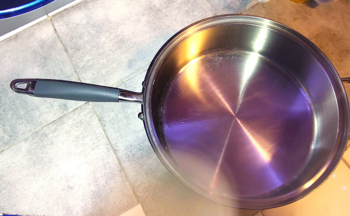 Vintage Royal Prestige Skillet: 1970s Italian 9-Ply Surgical Stainless Steel Wat Item image 3