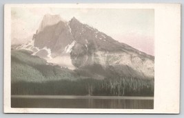 Banff Canada Mt Burgess In Shadow of Clouds RPPC Emerald Lake Postcard A47 - £10.97 GBP