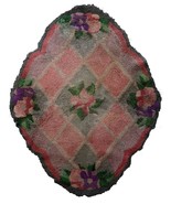 Handmade vintage American Hooked rug 2.9&#39; x 3.7&#39; (90cm x 115cm) 1960s - ... - €139,30 EUR