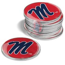 Ole Miss Mississippi Rebels 12 Pack Golf Ball Markers - £29.88 GBP