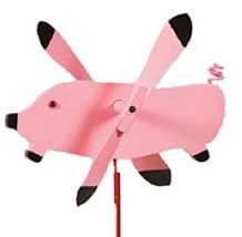 FLYING PIG WIND SPINNER - Amish Handmade Whirlybird Weather Resistant Wh... - $84.97