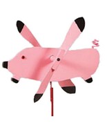 FLYING PIG WIND SPINNER - Amish Handmade Whirlybird Weather Resistant Wh... - £67.71 GBP