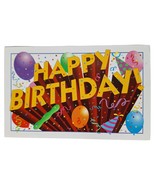 Postcard Happy Birthday Balloons Confetti Podiatrist Doctor Chrome Posted - €4,21 EUR