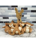 Vintage Enesco Parastone Bunny Rabbits Laughing Pile Hunted 1998 Easter ... - £14.07 GBP