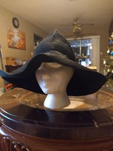 Helen Kaminski Australia Women’s Black Hat Wide Brim Floppy Festival Hat - £73.44 GBP